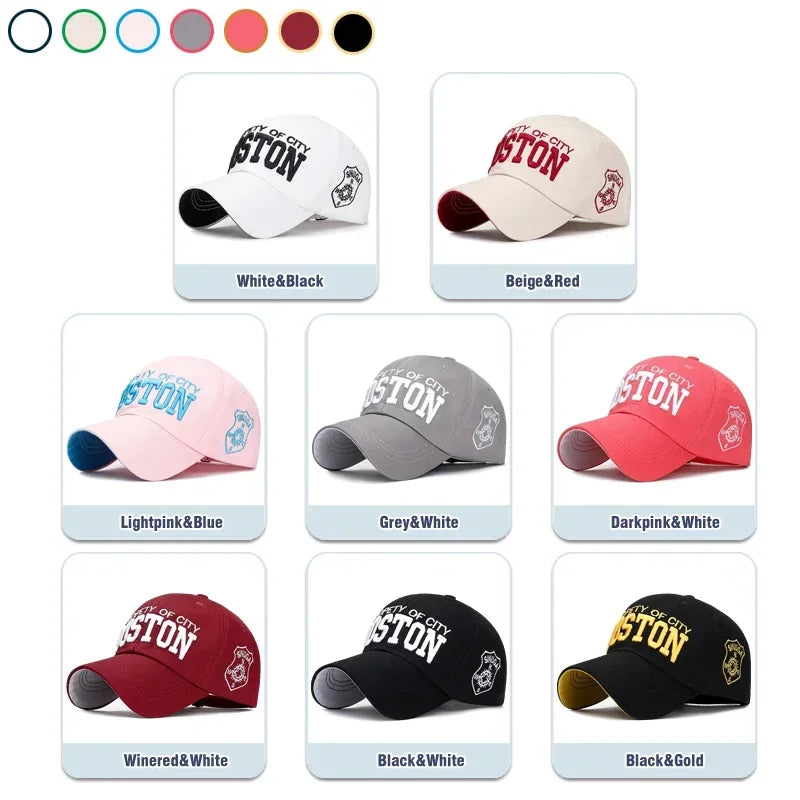 Soft Top Sports Baseball Cap Cotton 3D Embroidery Unisex Snapback Cap Tennis Hat Dad Cap - Korvel