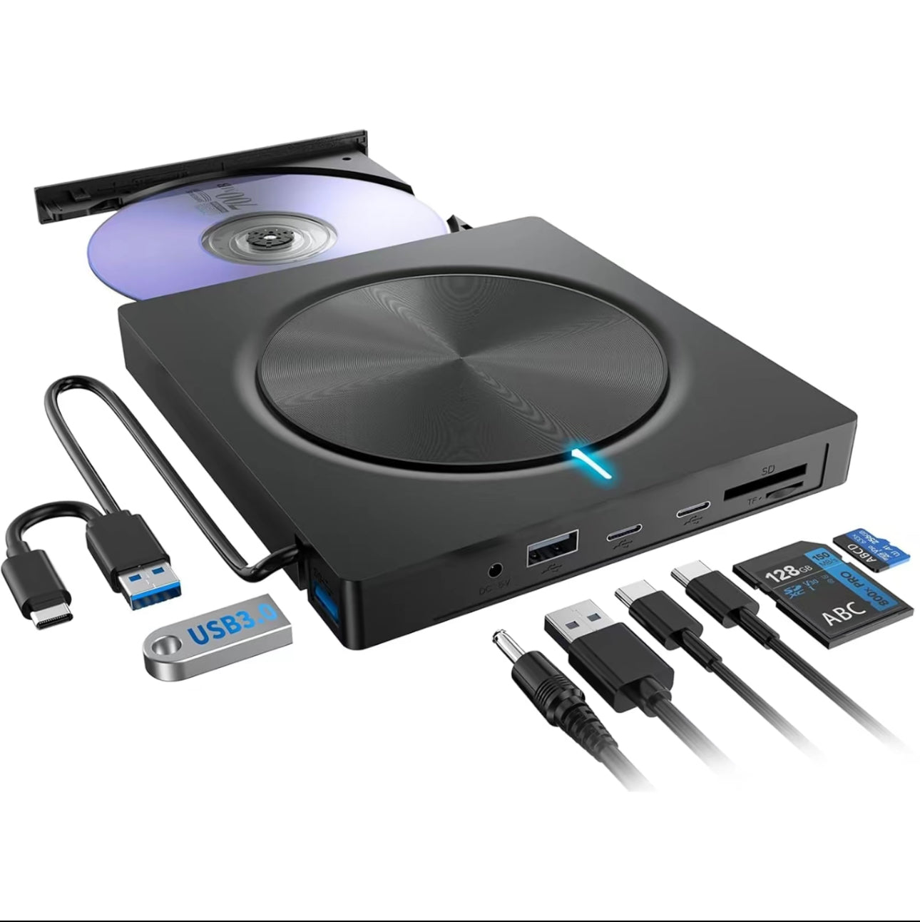 MemoraDrive USB-C DVD Burner - Korvel