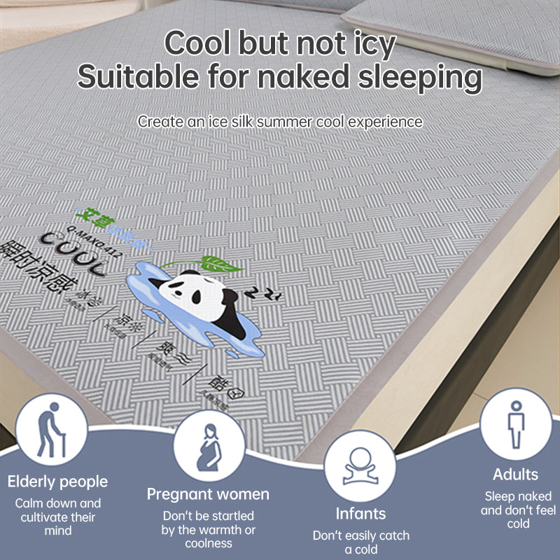 600D Carbon Fiber Summer Mat, Natural Ice Vine Cooling Mat, Can, Naked-sleep Cool Mattress, Pillowcase - Korvel