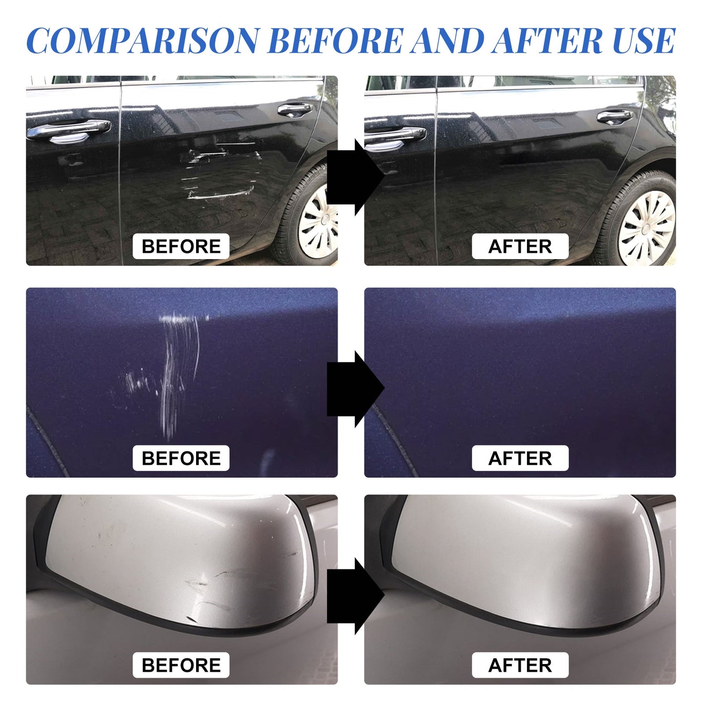 Car Scratch & Swirl Remover, Car Paint Scratches Scratches Repair Cleaning And Polishing Refurbishment Maintenance Kit - Korvel