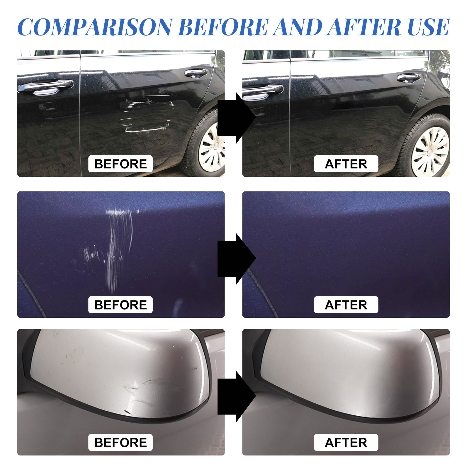 Car Scratch & Swirl Remover, Car Paint Scratches Scratches Repair Cleaning And Polishing Refurbishment Maintenance Kit - Korvel