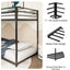 Adam Twin over Twin Metal Bunk, Black - Korvel