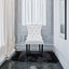 A&A Furniture Nikki Collection Modern High-end Tufted Solid Wood Contemporary PU 2-Pcs Set White+Light Blue - Korvel