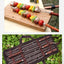 Outdoor Grill Grill Fork Wood Handle U Type Grill Pin Stainless Steel Grill Stick Wood Handle U Type Roast Pin Picnic Grill Meat - Korvel