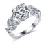 Crystal Silver Cubic Zirconia Wedding Ring - Korvel