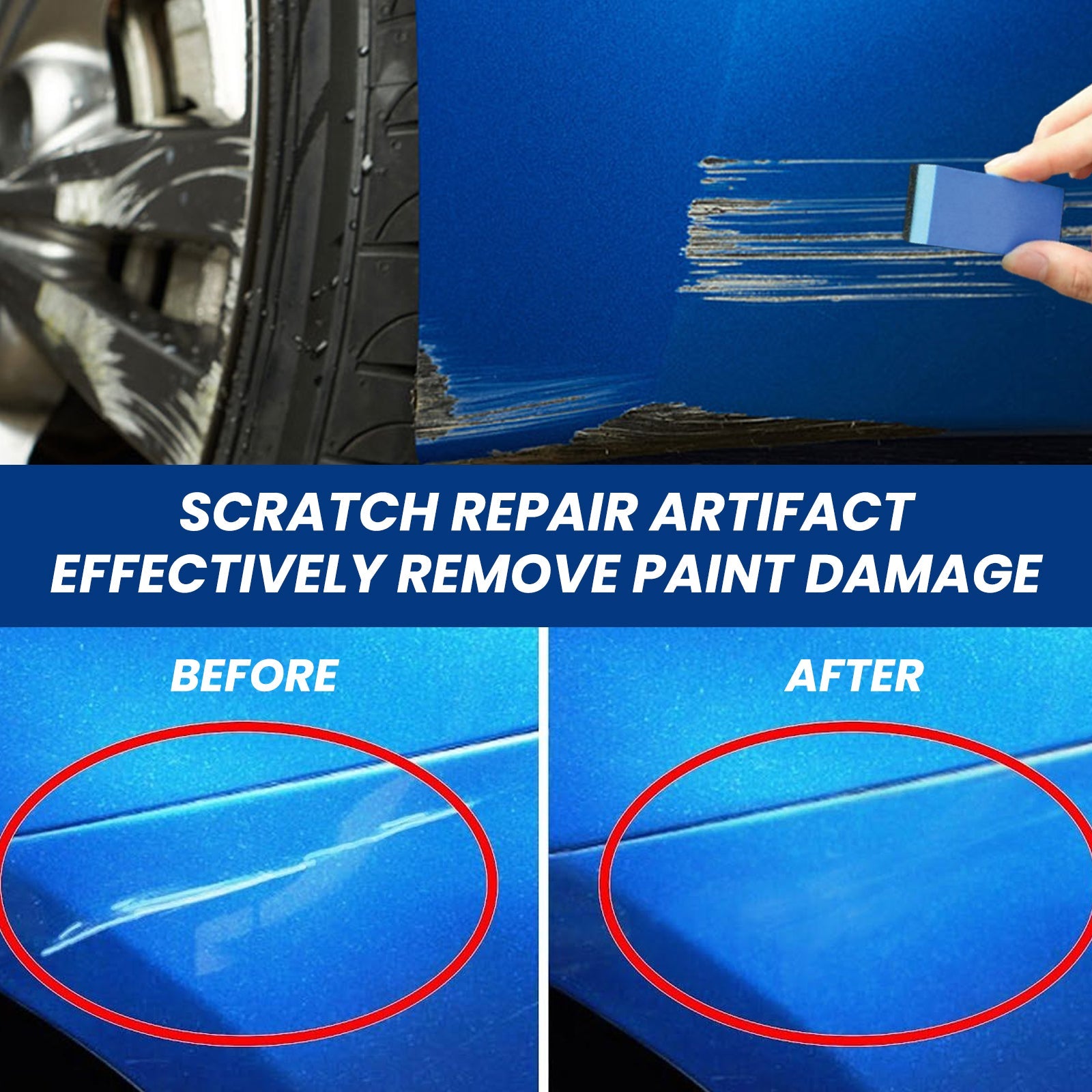 Car Scratch Repair Cream, Paint Scratch Scratch Repair Paint Refinish Polishing Maintenance Coating Paste - Korvel