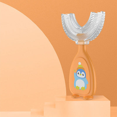 U-Shaped Manual Silicone Toothbrush for Children