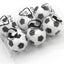 6 Pcs Table Football Plastic Soccer Ball Indoor Games 32mm - Korvel