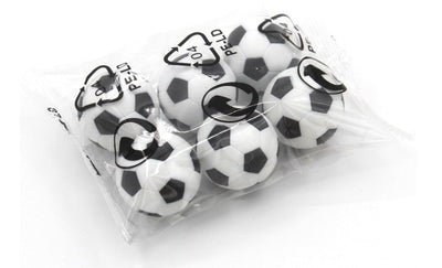 6 Pcs Table Football Plastic Soccer Ball Indoor Games 32mm - Korvel