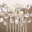 Elegant Handmade Crystal Pearl Hair Comb