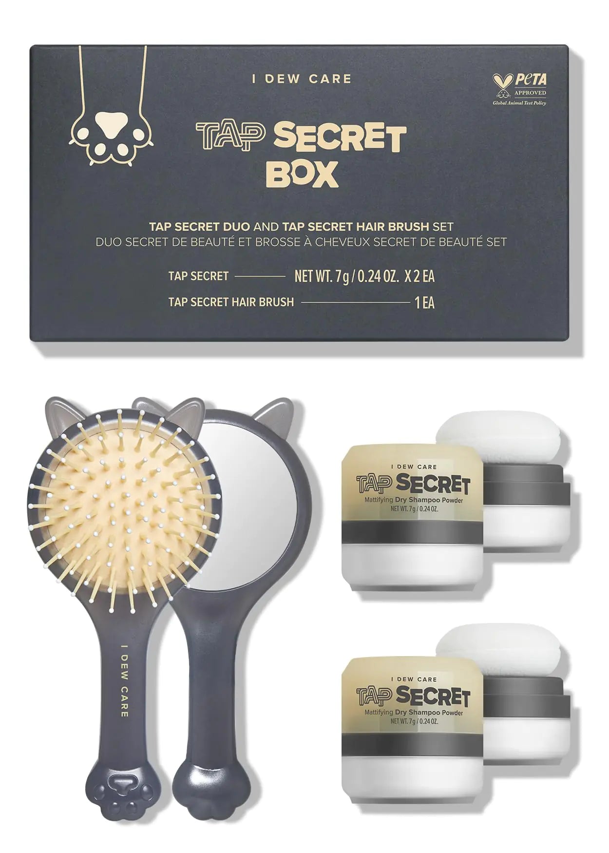 I DEW CARE Champú Seco - Set de Regalo Tap Secret Trio