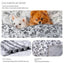 Pet Blanket Warm Cut Flower Footprint Cover Blanket Cat Dog Mat Fleece Embossed Pet Blanket - Korvel