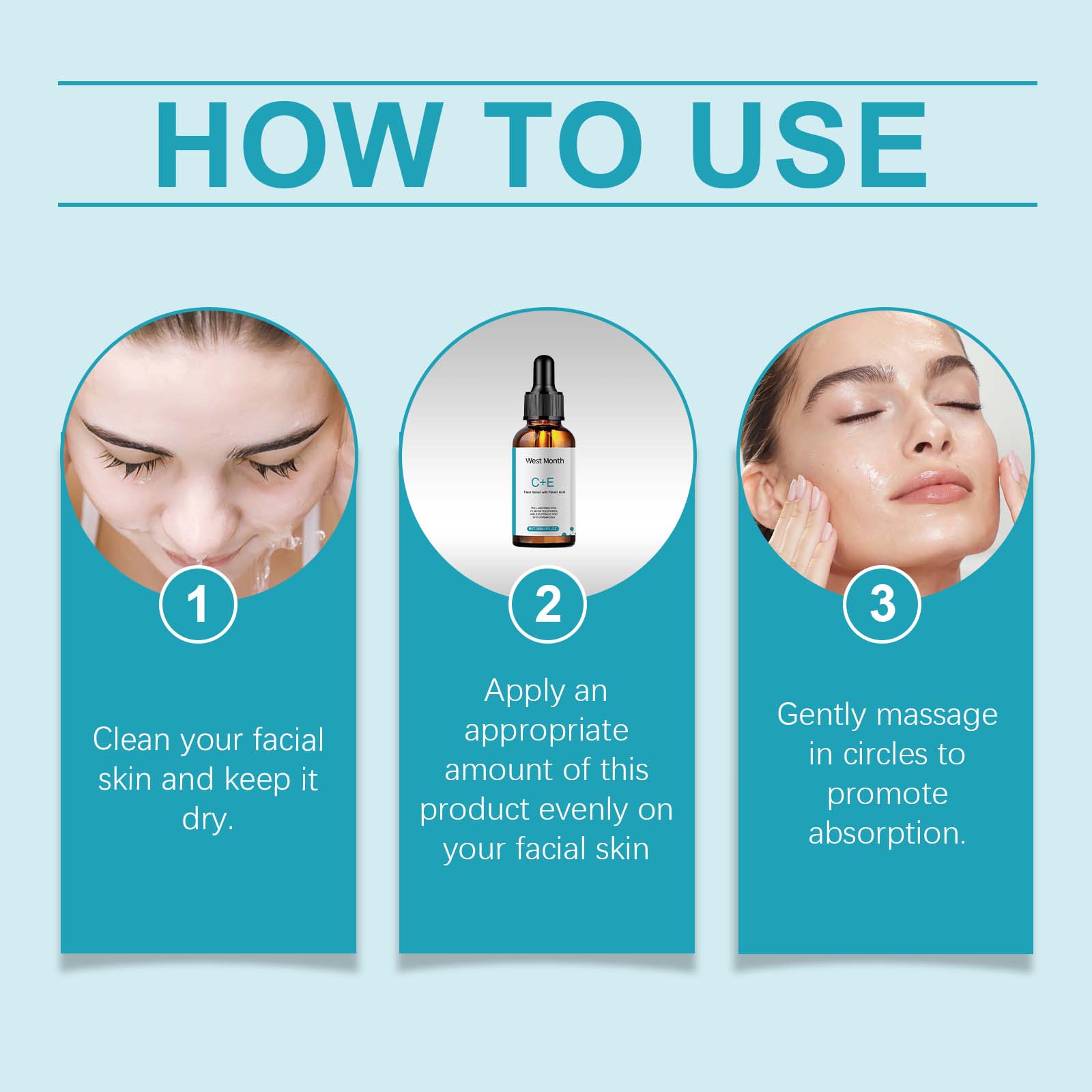 Vitamin C Facial Serum, Moisturizing, Moisturizing, Brightening And Revitalizing Skin Care - Korvel