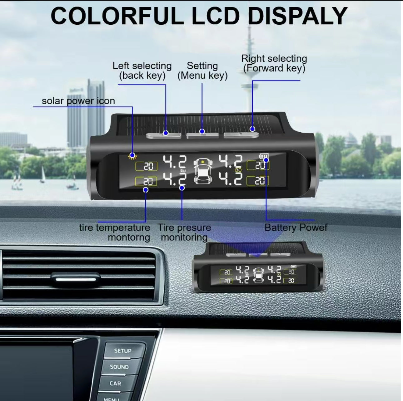 SolarTire TPMS Monitor - Korvel