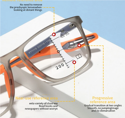 Classic Multifocal Progressive Reading Glasses for All