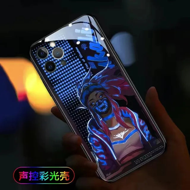 LED Flash Call Light Case For Samsung Galaxy S23 Ultra S22 21 Note 20 Ultra FE Selfie Light Cover for Samsung S21 S20 Plus Coque - Korvel