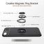 Coque de téléphone en silicone ultra mince avec anneau magnétique pour iPhone