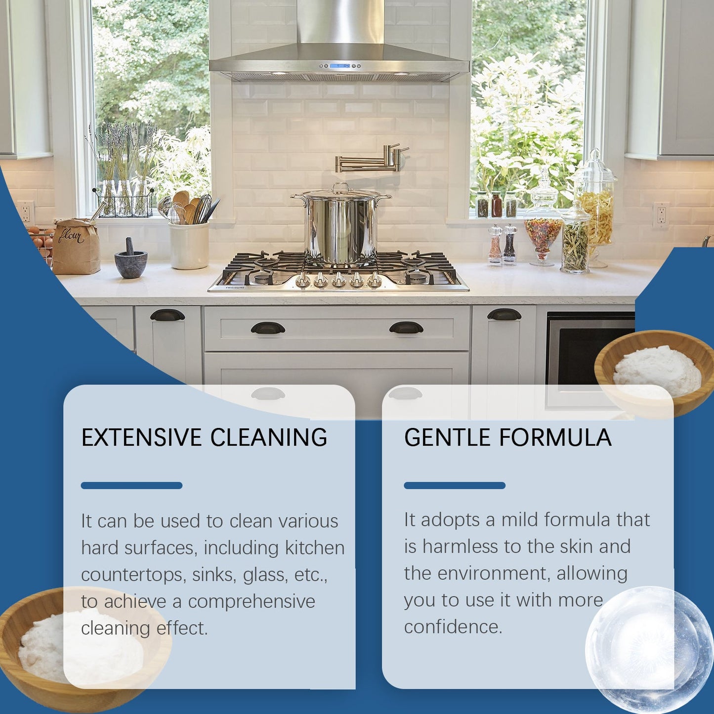 Multi-Surface Foam Cleaner Multi-Purpose Mild Foam Cleaner For Kitchen Cooktops - Korvel