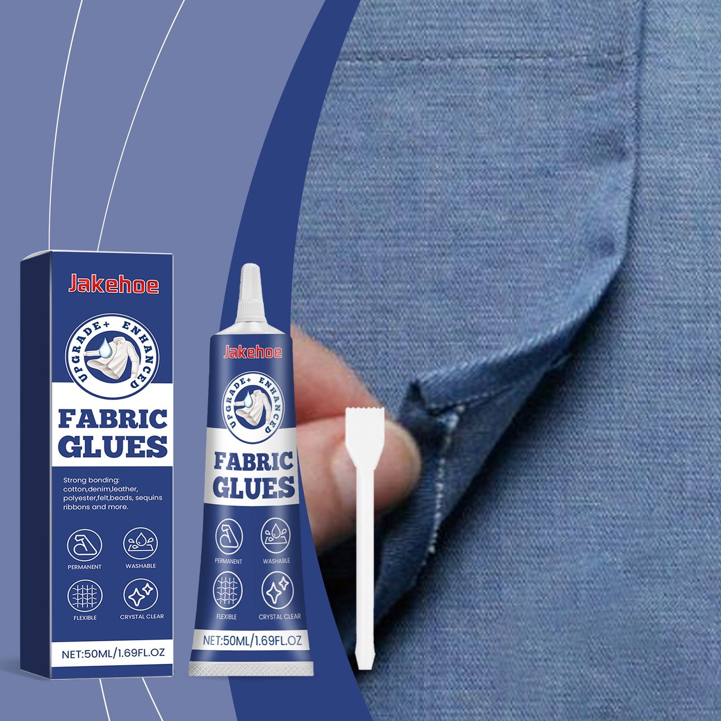 Fabric Adhesive, Multi-Functional Fabric Adhesive Clothing Pattern Adhesive Soft Adhesive - Korvel