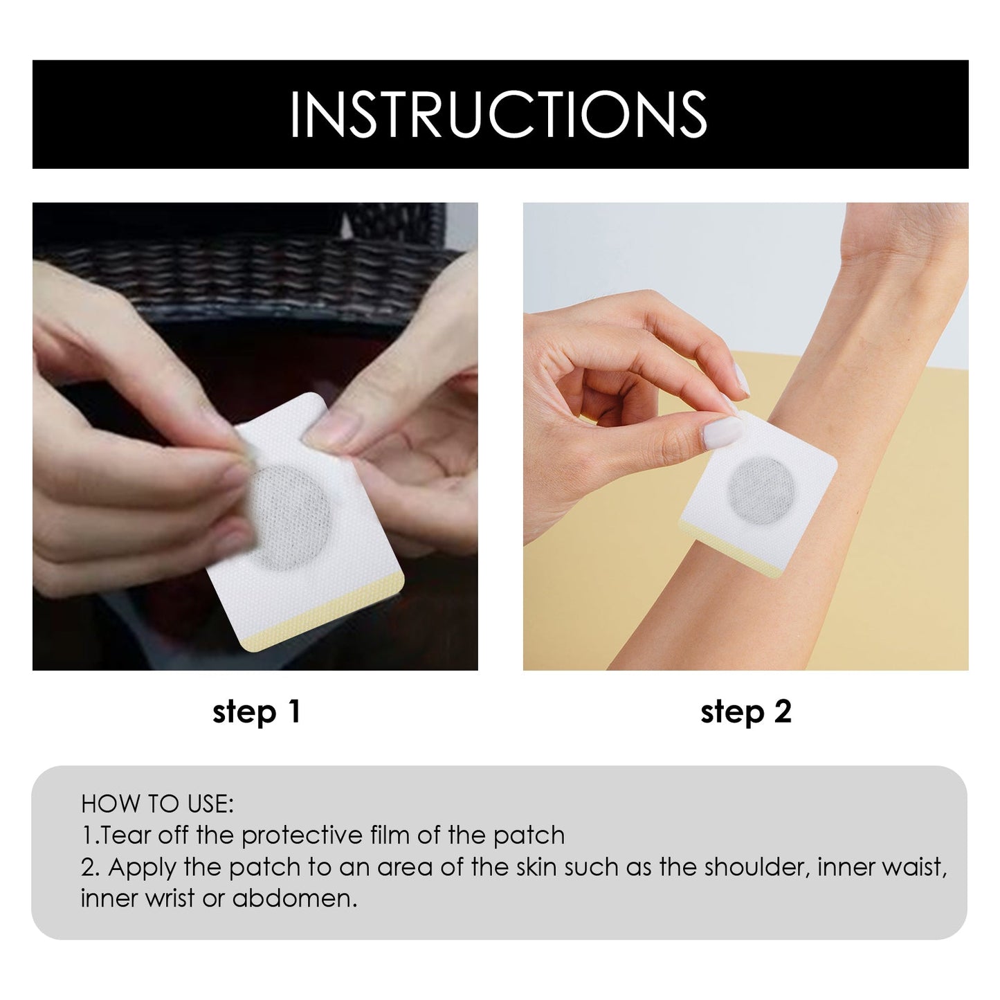 Portable Hangover Relief Patch