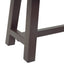 Outdoor Carlisle Benches, Sandblasted Brown + Rustic Metal (Set of 2) - Korvel
