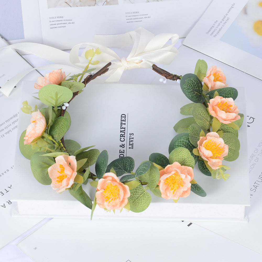 Accesorio para el cabello de corona de flores dulces para niños