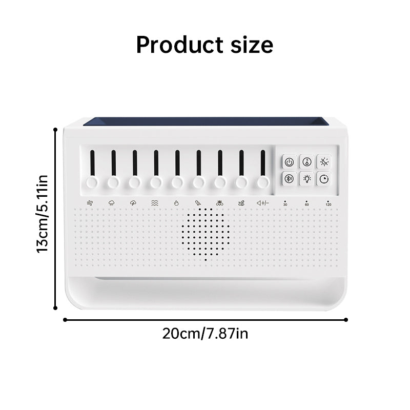 Haut-parleur Bluetooth Portable à bruit blanc, aide au sommeil, veilleuse, humidificateur, Machine tout-en-un, 8 Goup, son natur - Korvel