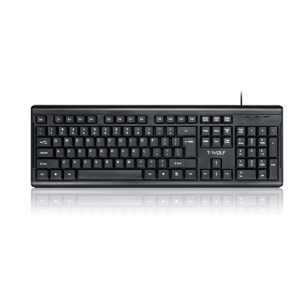 Lei Lang T15 wired USB keyboard laptop for office, home, and business use - Korvel