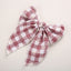 Children's Headwear Girl Plaid Cotton Embroidery Bow Hairpin Big Swallowtail Hairpin - Korvel