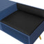 Modern Navy Shoe Storage Bench with Hidden Storage & Cushions