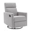 Chaise à bascule rembourrée moderne pour nursery - Gris