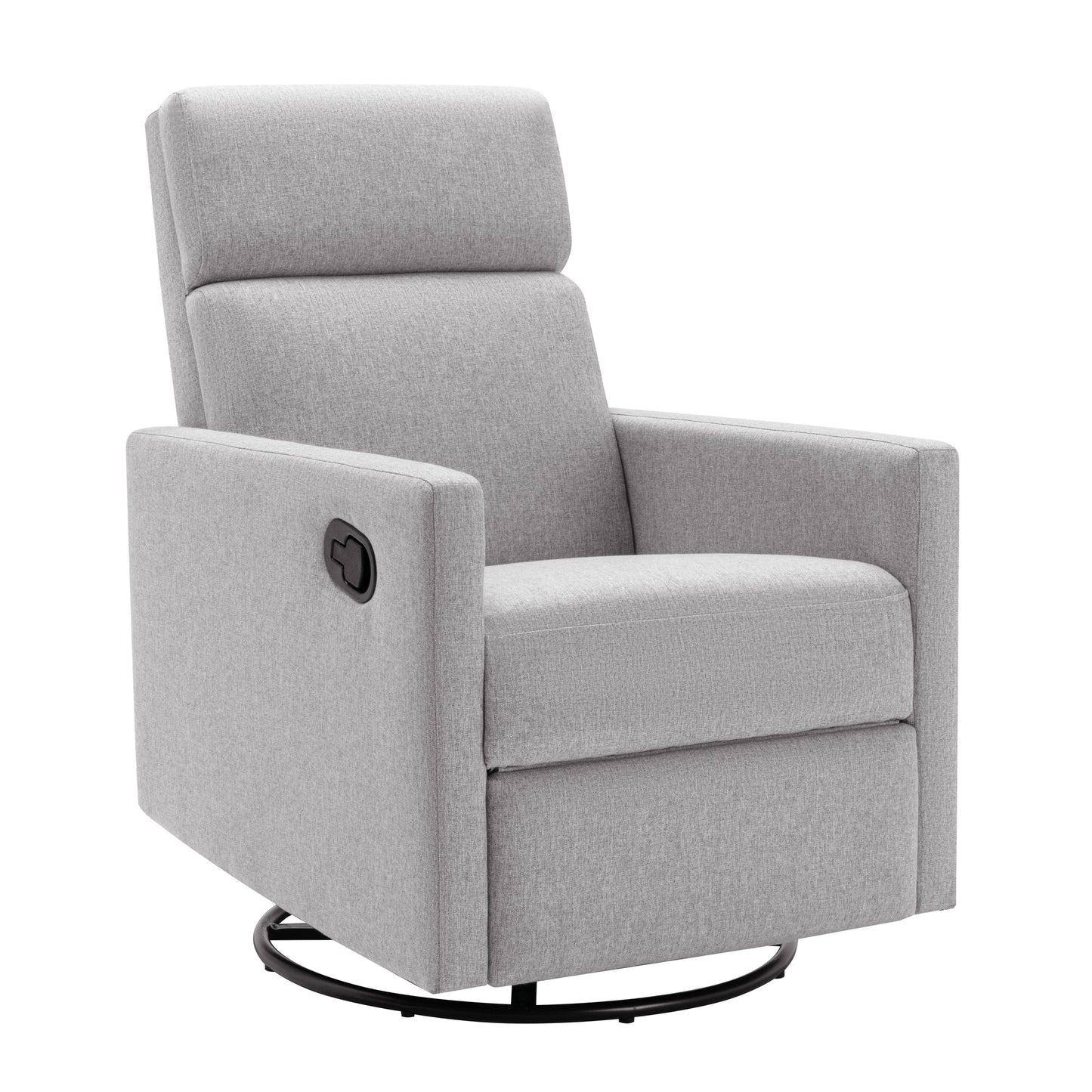 Chaise à bascule rembourrée moderne pour nursery - Gris