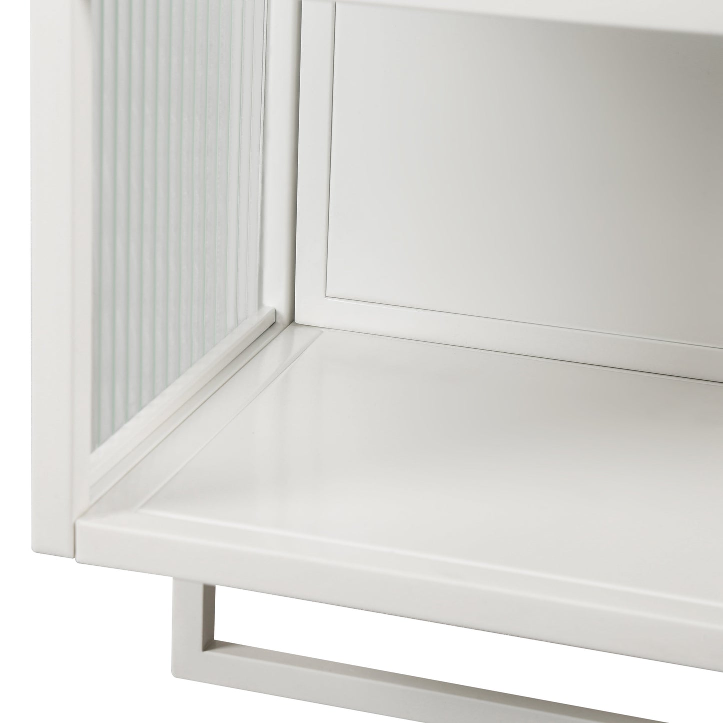 Modern Two-Door Wall Cabinet with Glass Doors