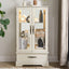 Elegant Lighted Curio Display Cabinet with Adjustable Shelves