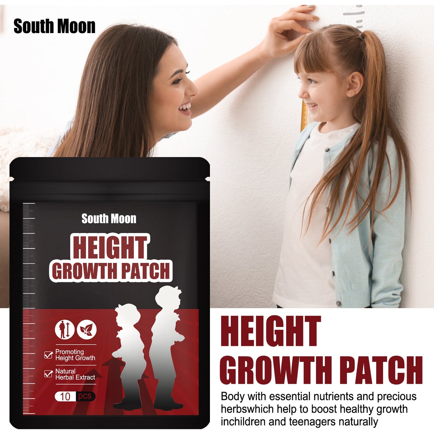 Body Care Growth Stickers, Plantar Acupoint Stimulation Patch For Adults And Children - Korvel