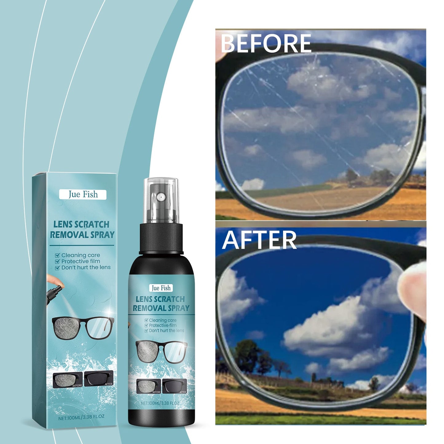 Solución de limpieza de lentes premium para una visión clara