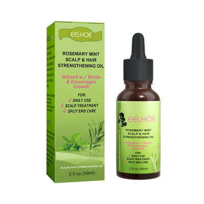 Mint Hair Nutrient Solution, Hair Growth Scalp Care Split Ends Care Strengthen Hair Essential Oil - Korvel