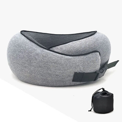 Memory Foam Neck Pillow Cervical Vertebra Travel Portable Noon Break Aircraft U Type Of Pillow Sleep Camping Pillow Carry Bag - Korvel