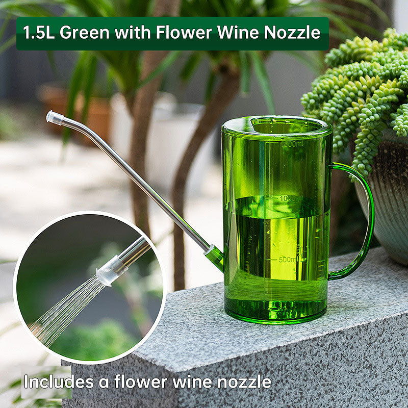 Arrosoir en acier inoxydable de 1,5 L avec bec détachable