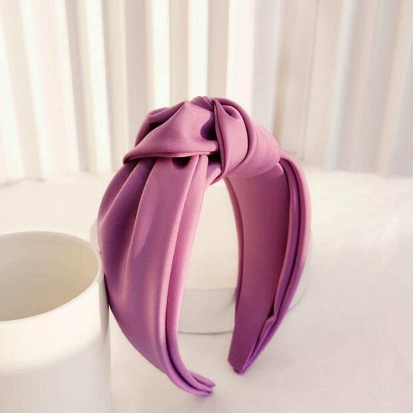 Premium Solid Color Wide Headband for Women
