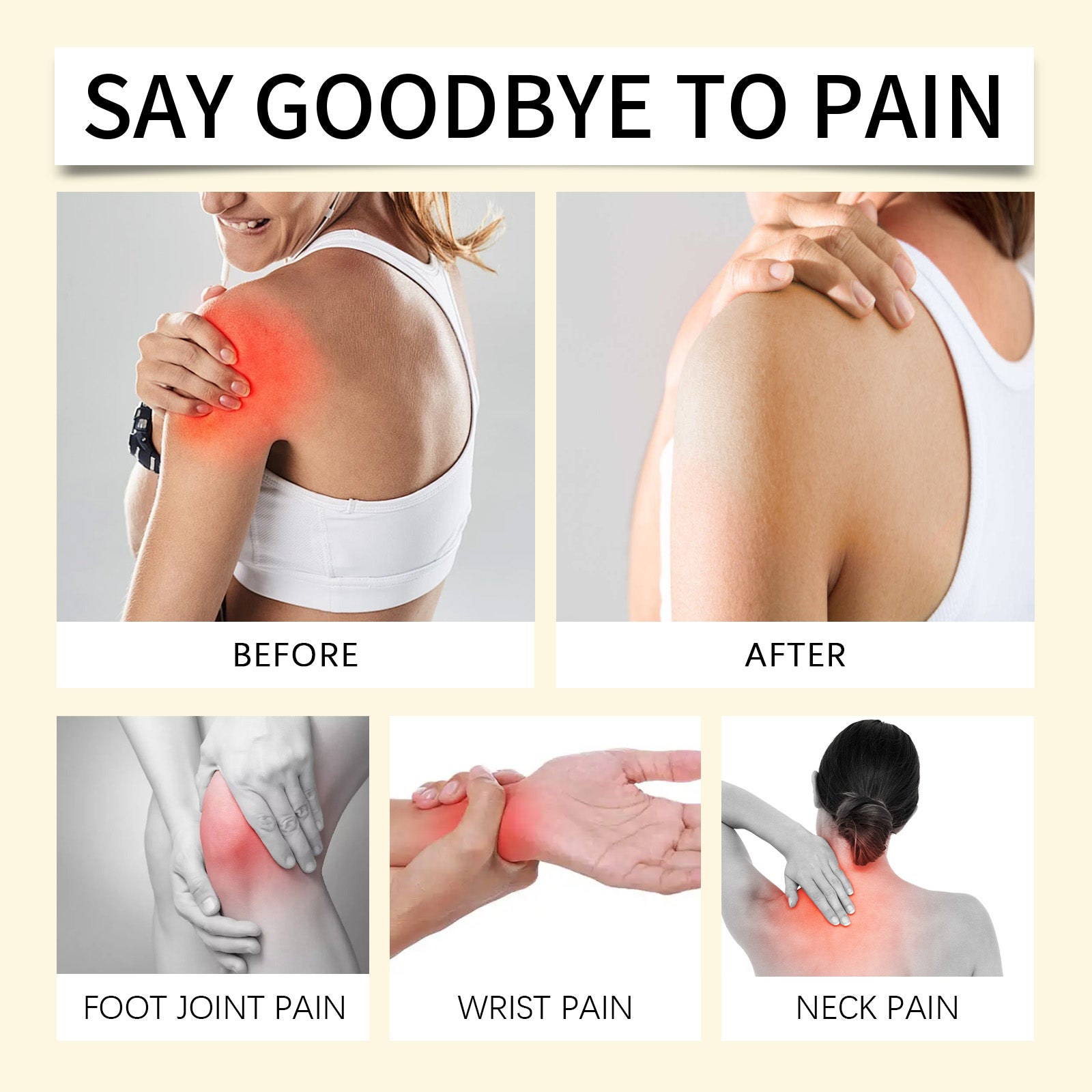 Bee Venom Joint Care Cream, Shoulder, Neck, Waist And Cervical Joint Massage Body Care Cream - Korvel