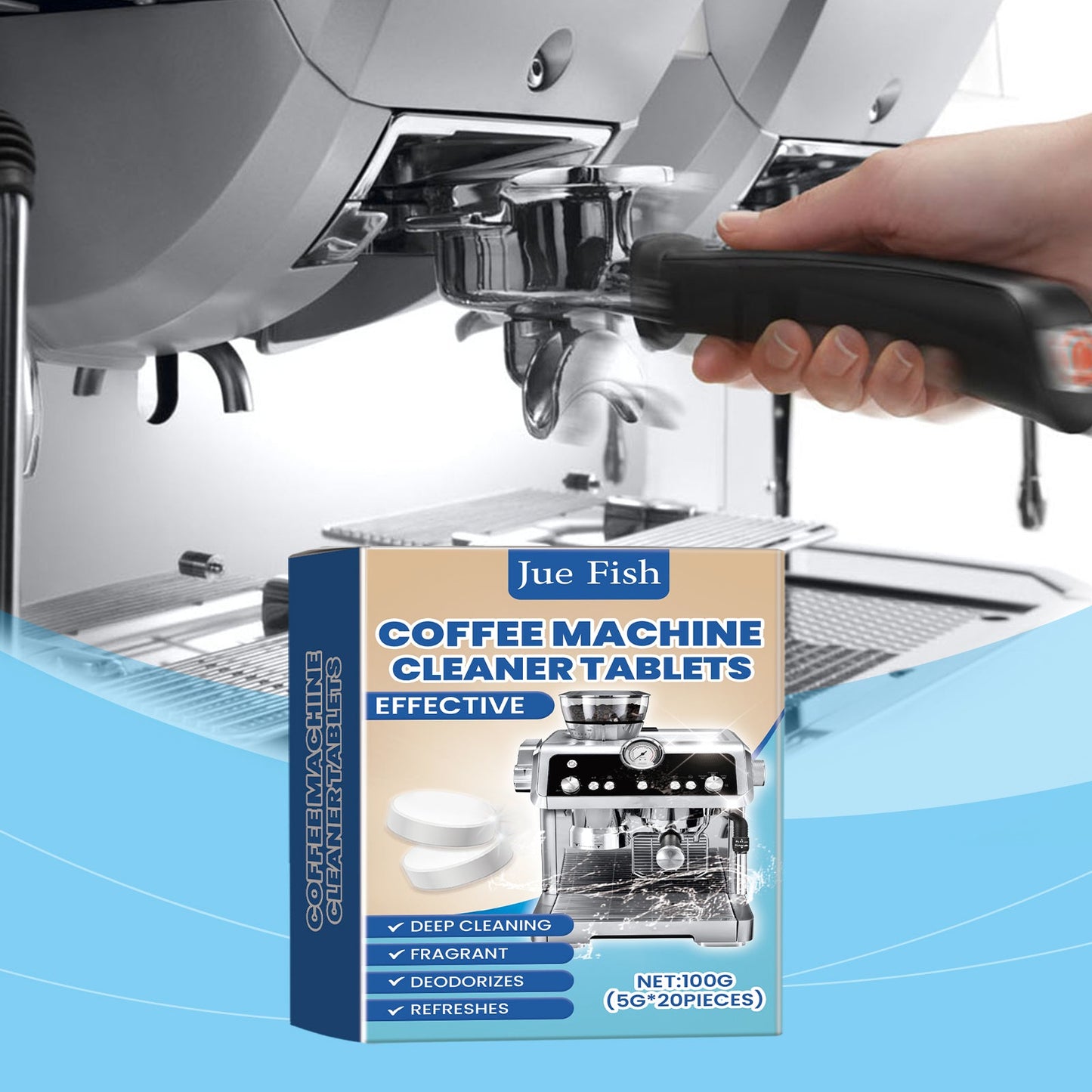 Coffee Machine Cleaning Effervescent Tablets Clean Coffee Machine Stains And Dirt Refurbishment Maintenance Cleaner - Korvel