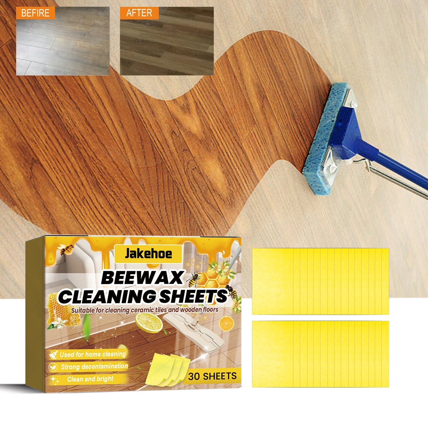 Hojas de Limpieza Beewax para un Cuidado de Suelos Sin Esfuerzo