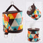 Outdoor camping folding ethnic style paper box storage bag car roll paper tissue box small cloth bag storage bag - Korvel