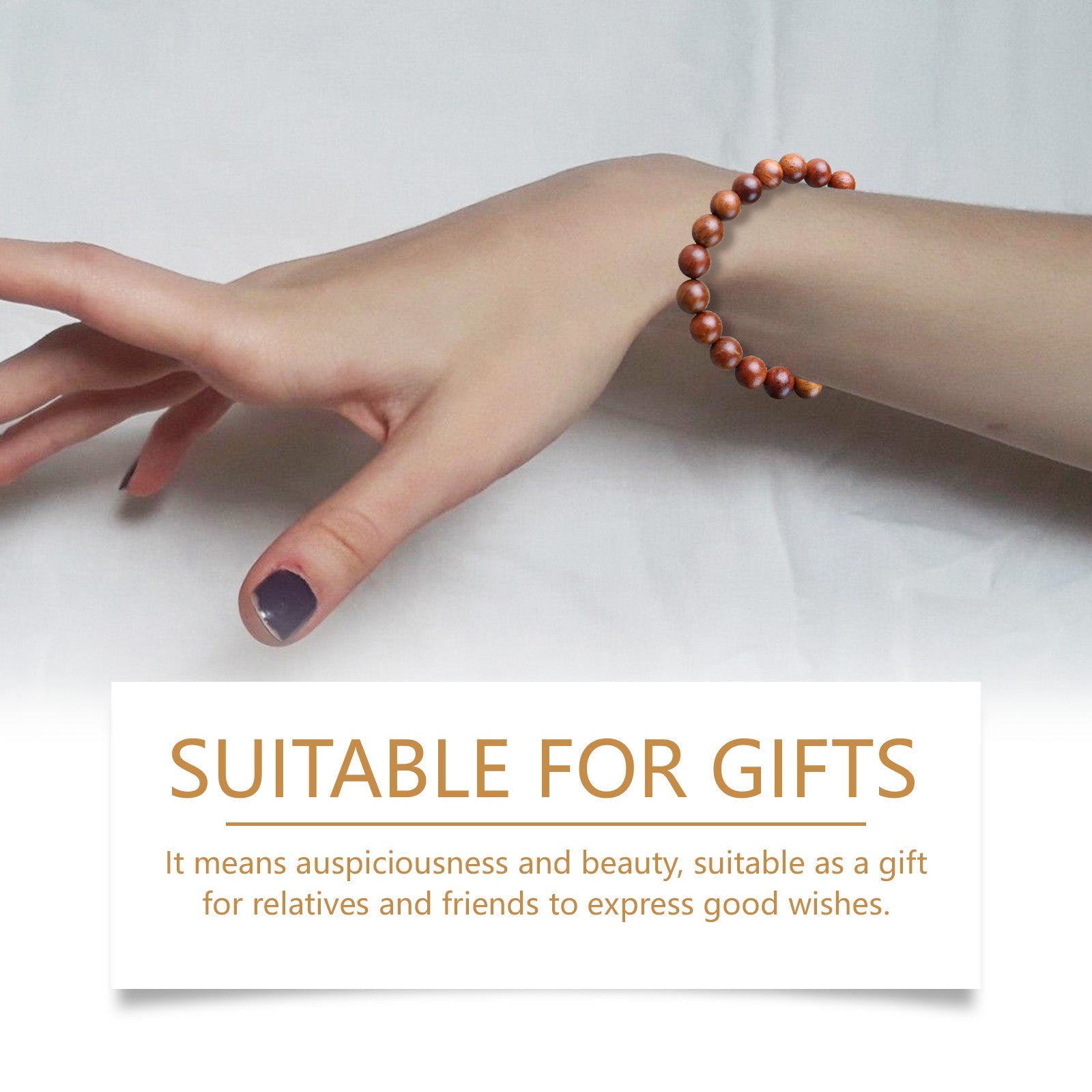 Rosewood Bracelet Unisex Everyday Decor With Rosewood Bracelet Beaded - Korvel