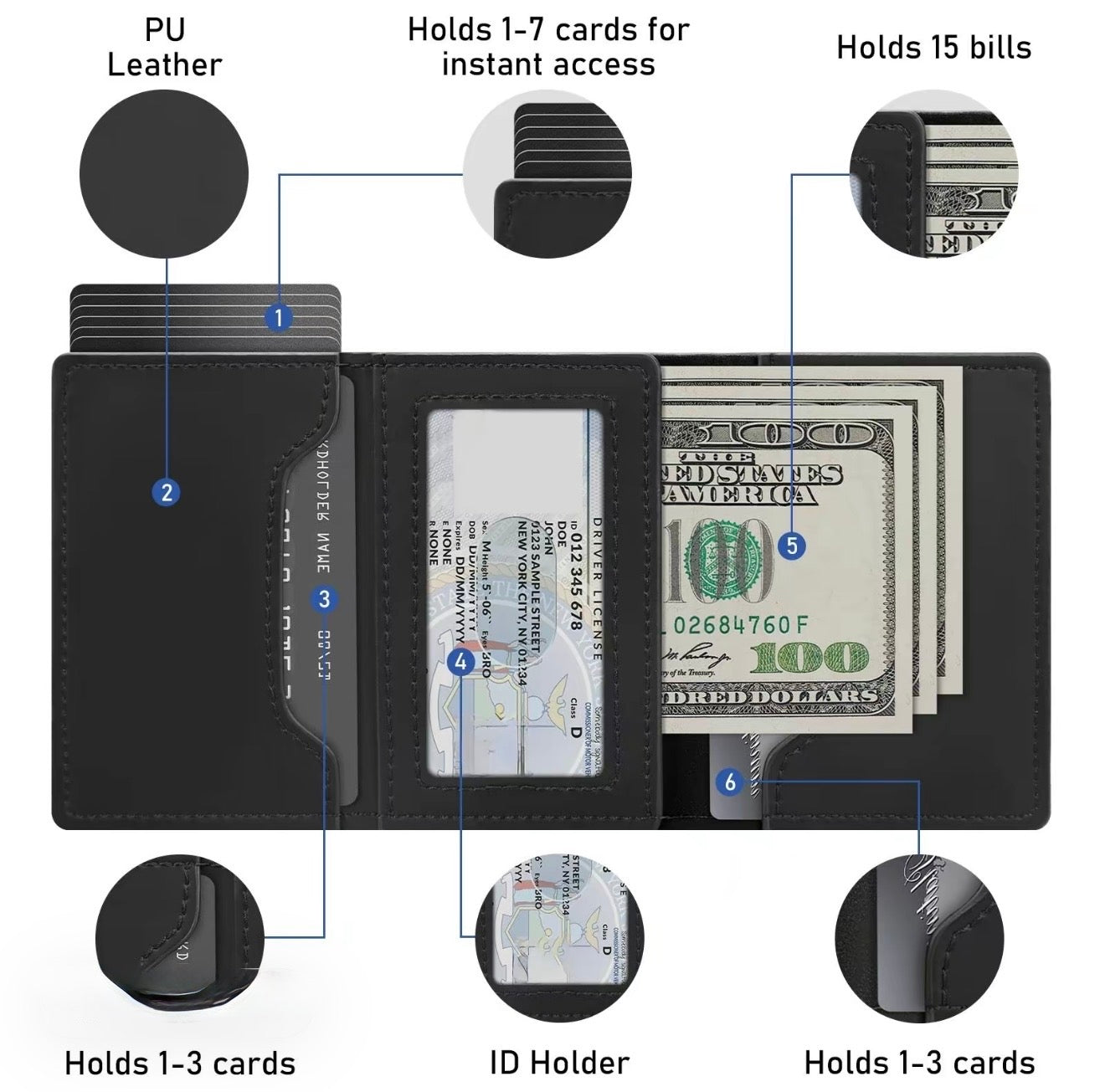 SlimGuard RFID Wallet - Minimalist Design & Security