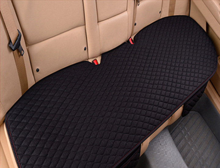 Flax Car Seat Cover Four Seasons Front Rear Linen Fabric Cushion Breathable Protector Mat Pad Auto accessories Universal Size - Korvel