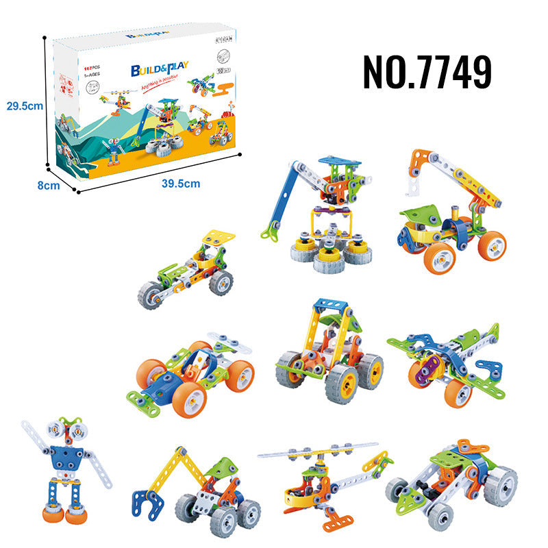 Juego de Bloques de Construcción Creativos para Niños - Juguete Educativo STEM