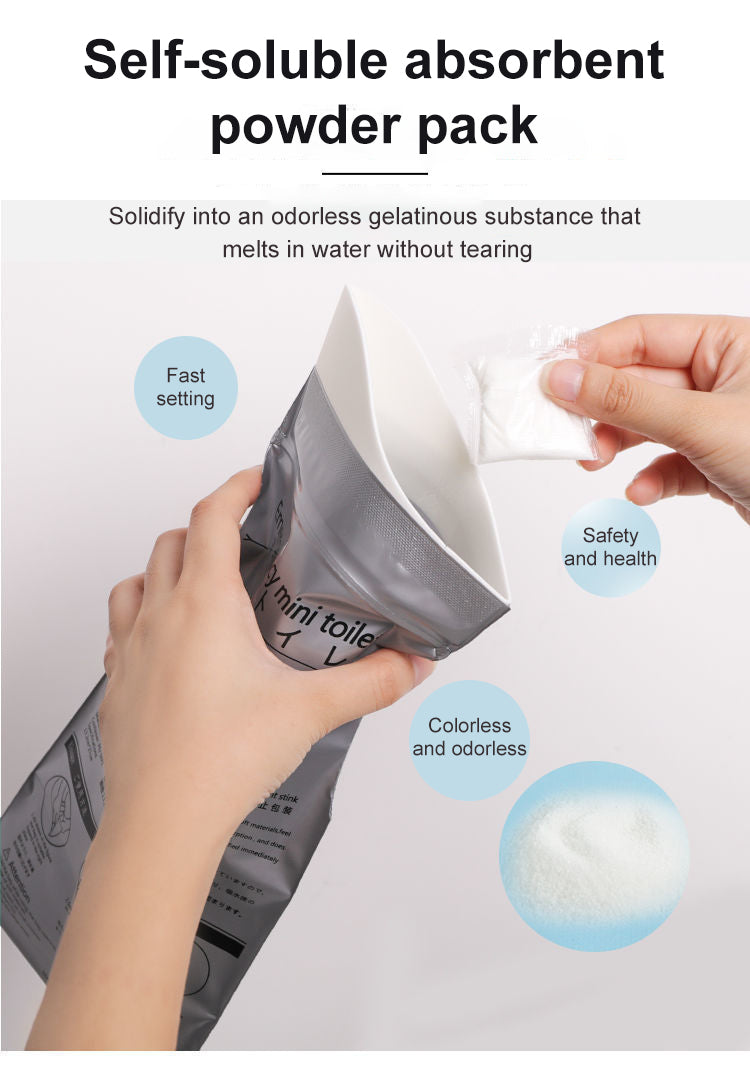 4-Pack Portable Outdoor Urine Bags - 700ml Capacity