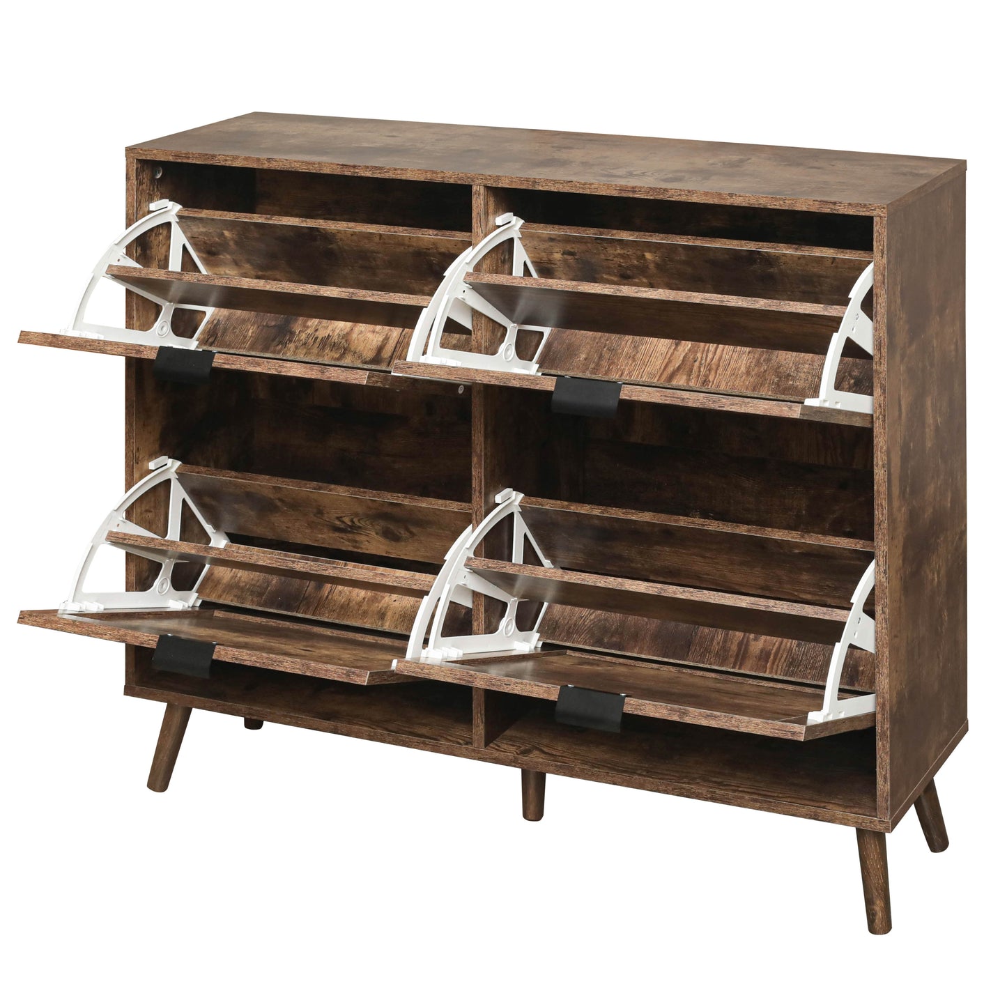 4-Door Freestanding Modern Shoe Rack for Entryway
